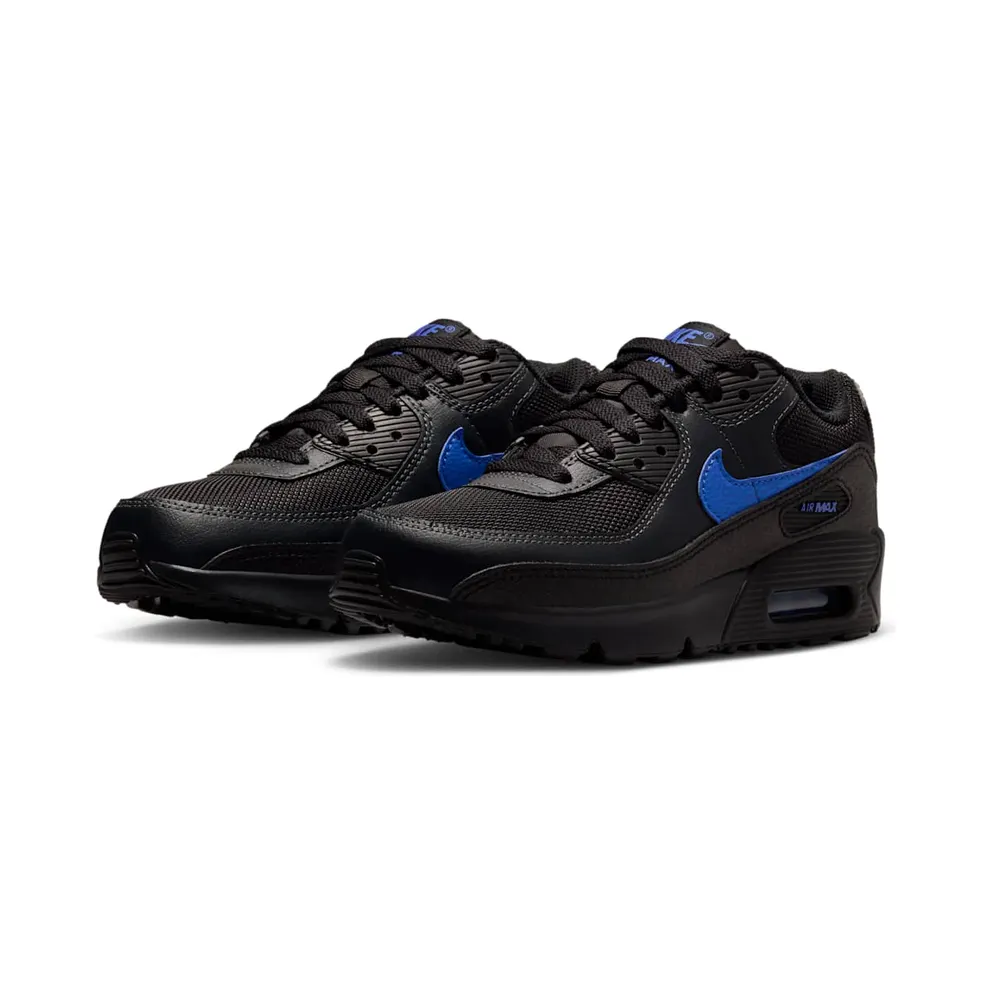Nike Air Max 90 Black/Dark Smoke Grey/Racer Blue (IQ0098-008)