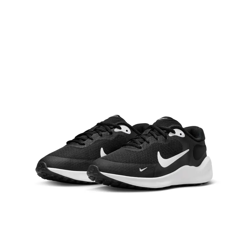 Nike Revolution 7 GS “Black / White / White” (FB7689-003)