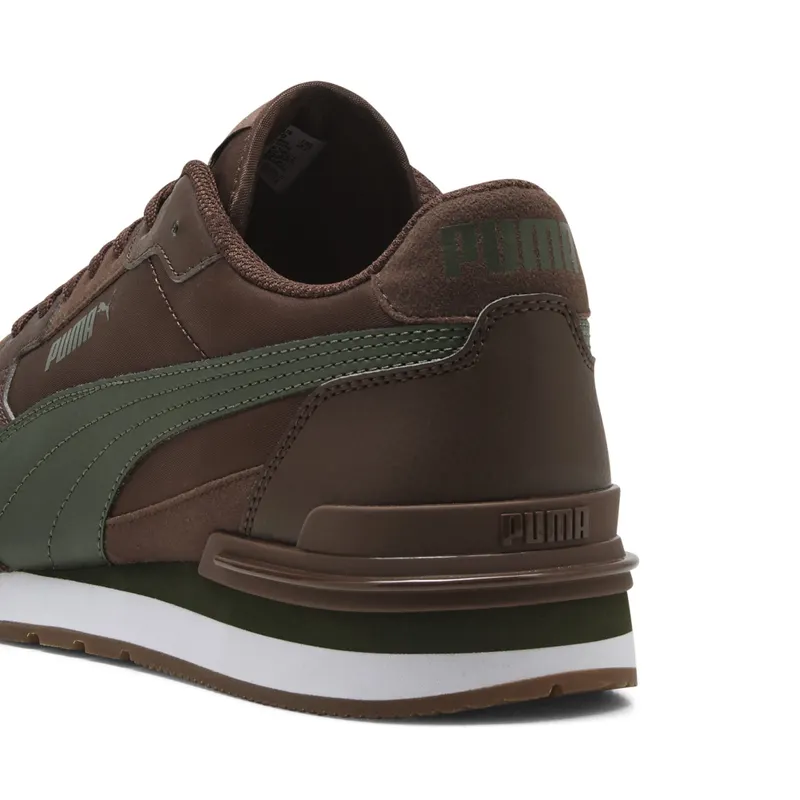 Puma ST Runner v4 Nylon “Chestnut Brown / Moss Veil / Puma White / Gum” (399069_29)