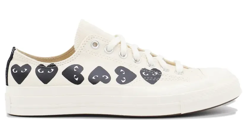 Comme Des Garçons Play x Converse Play sneakers met hartprint – Beige (P1K126)