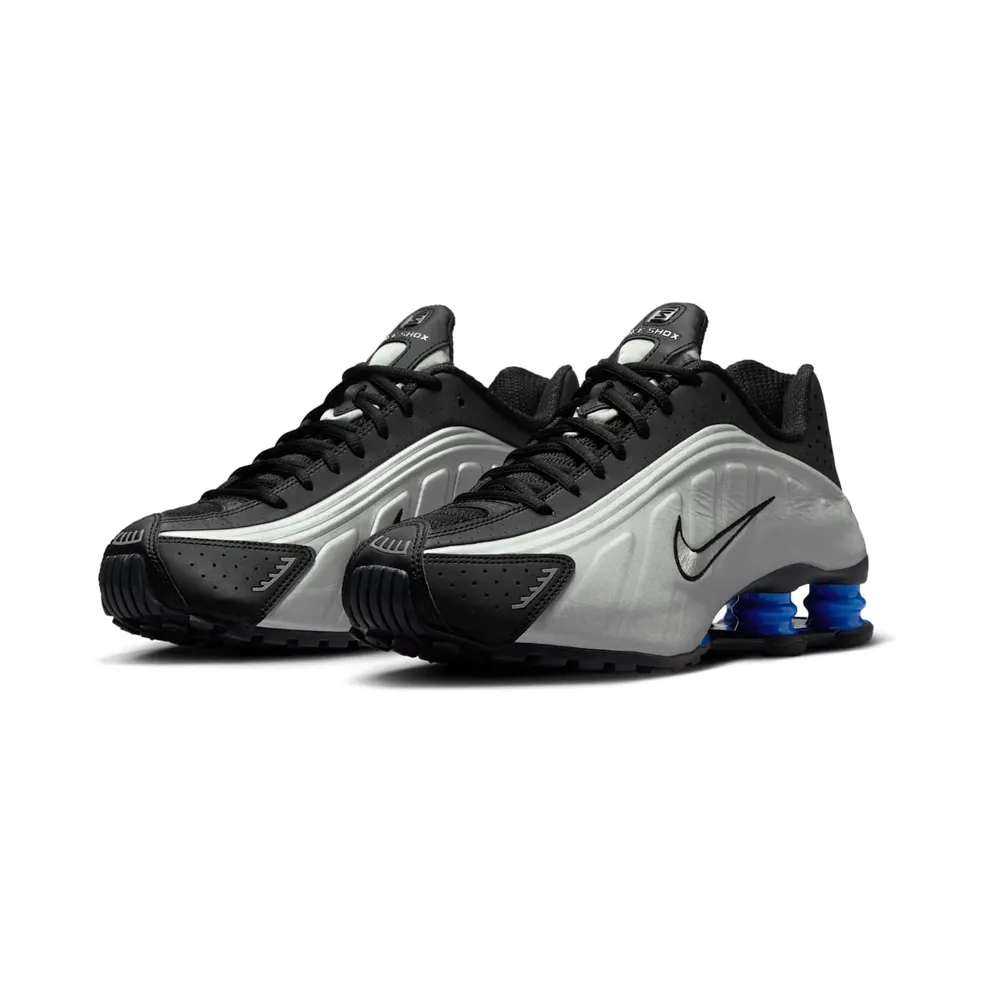 Nike Shox R4 “Metallic Silver Black Racer Blue” (AR3565-006)