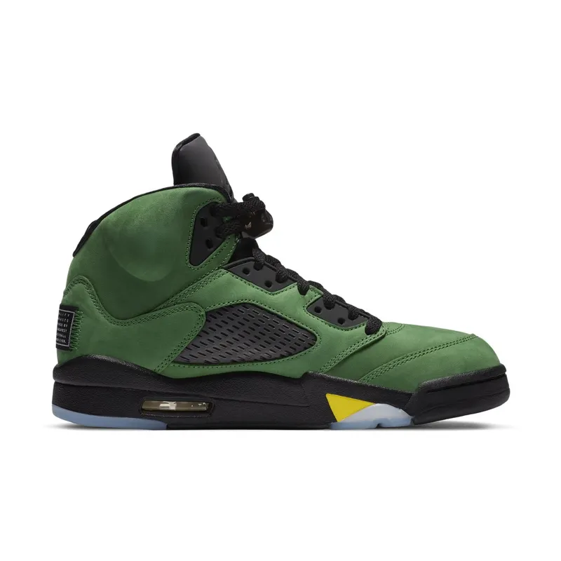 Jordan 5 Retro SE Oregon Apple Green/Black-Yellow Strike-Black (CK6631-307)