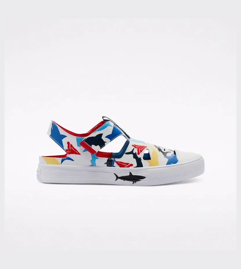 Converse Shark Bite Chuck Taylor All Star Superplay Sandalen Low Top voor kids White/obsidian/coast (668148C)