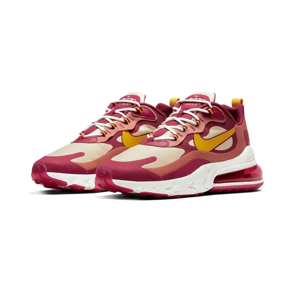 Nike Air Max 270 React Noble Red Team Gold Noble Red/Team Gold-Dusty Peach-Dark Sulfur (AO4971-601)