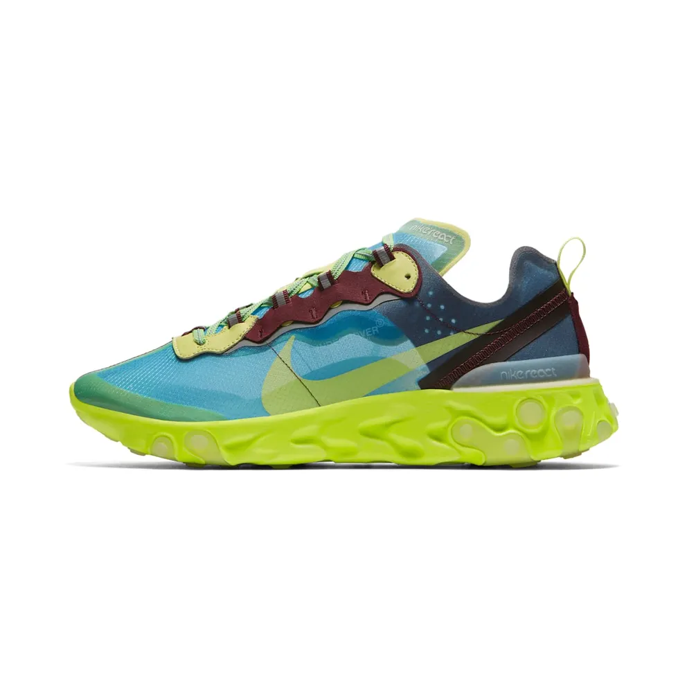 Nike x Undercover React Element 87 Electric Yellow (2018) (BQ2718-400)