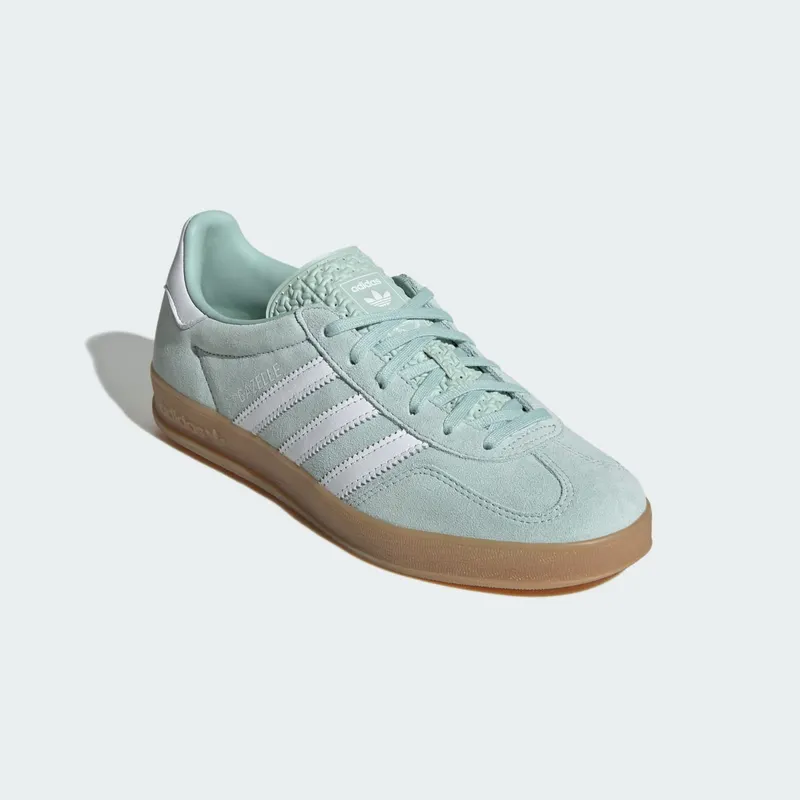 Adidas Gazelle Indoor Ash Green / Cloud White / Gum (JS1396)