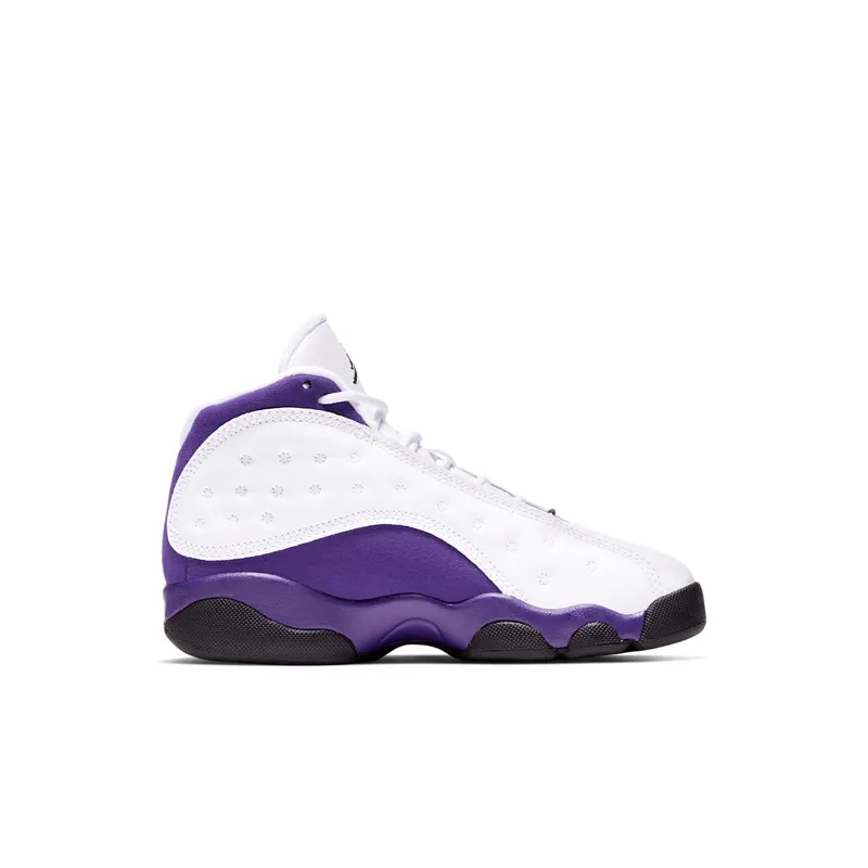 Jordan 13 Retro Lakers (PS) White/Black-Court Purple-University Gold (414575-105)