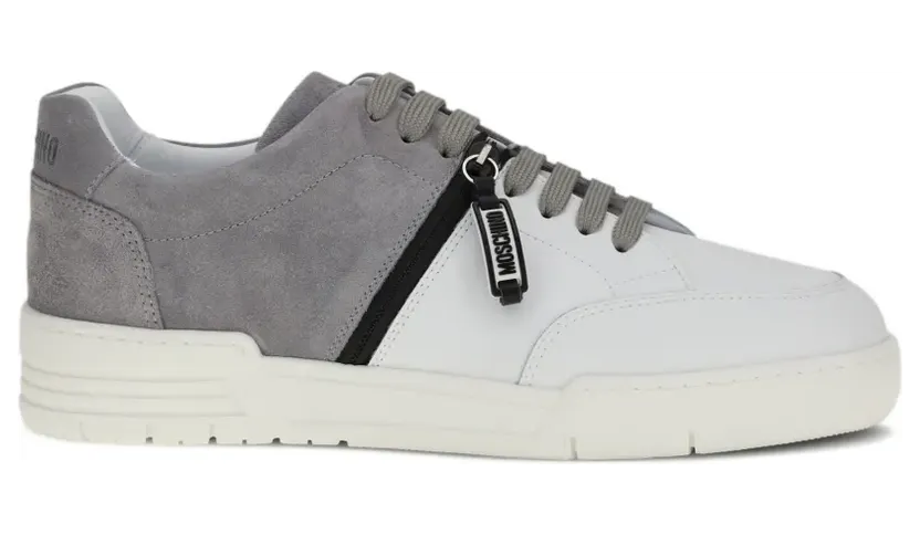Moschino Sneakers mit Reißverschlussdetail – Weiß (MB15244G0OGFA)