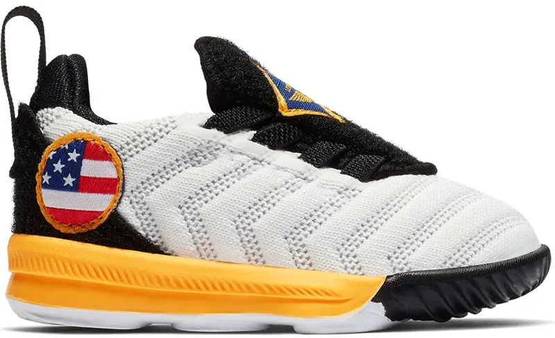 Nike LeBron 16 Strive (TD) White/Laser Orange-Total Orange-Black (AQ2468-188)