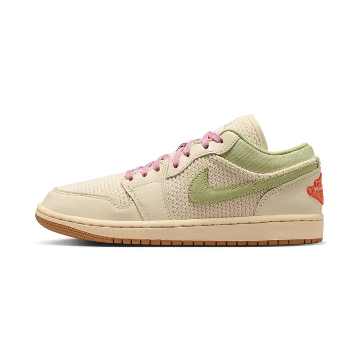 Jordan 1 Low SE “Sail / Olive Aura / Pearl White / Iced Carmine” (II0569-100)