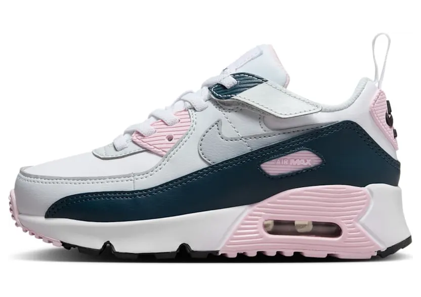 Nike Air Max 90 EasyOn White Pink Foam Armory “White / Pink Foam / Armoury Navy / Wolf Grey” (HF6357-104)