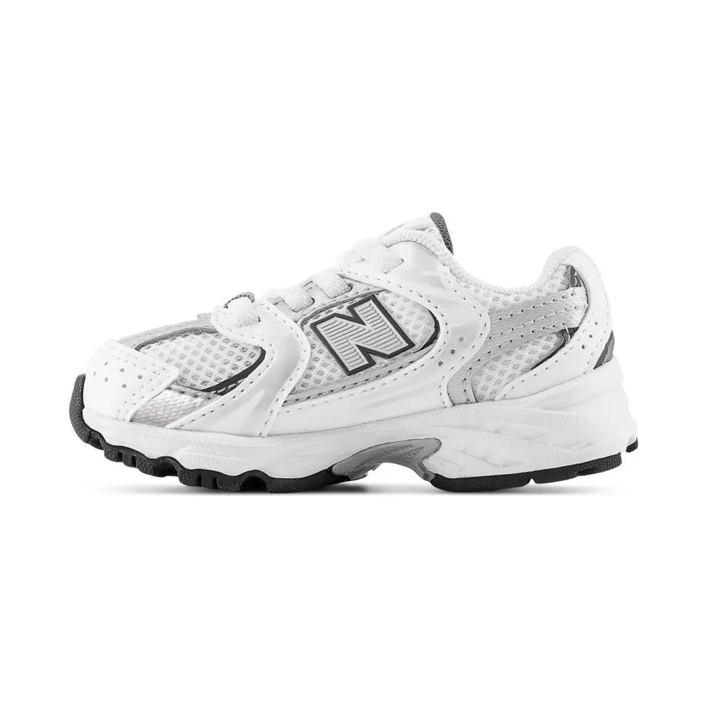 NEW BALANCE 530 BUNGEE LACE “NB WHITE / NATURAL INDIGO / Silver Metallic” (IZ530SB1)