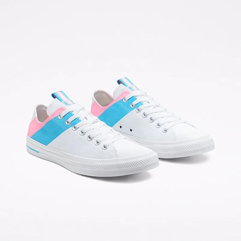 Converse Chuck Taylor All-Star Ox Pride (2020) White/90s Pink-Gnarly Blue (167760C)