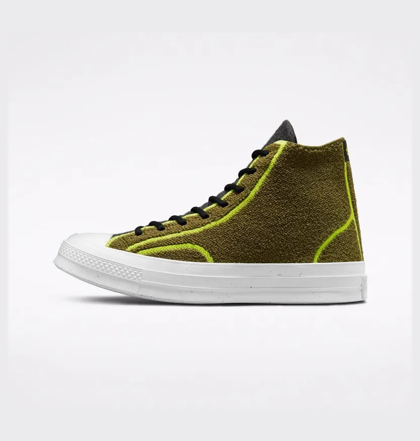 Converse Converse Renew Remix Chuck 70 Dark Moss/zwart/lime Twist (172034C)