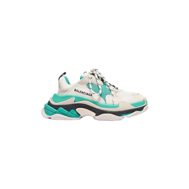 Balencaiga Triple S White Grey Turquoise (W)