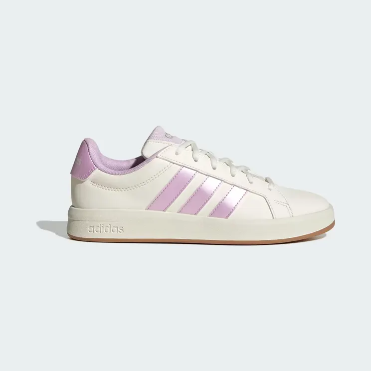 adidas Grand Court Base 3.0 “Core White / Ice Lavender / Off White” (HQ0087)