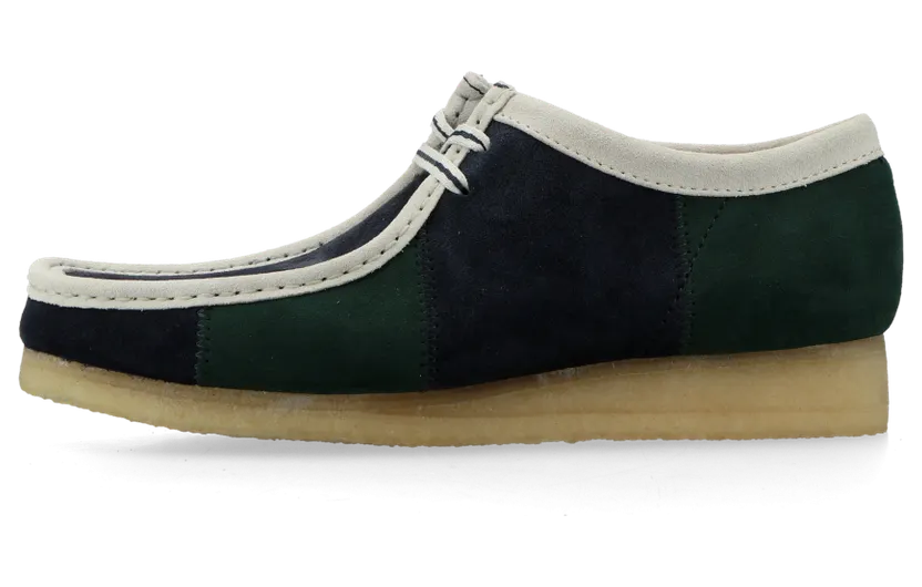 Clarks Originals Wallabee Blue / Green Stripe
