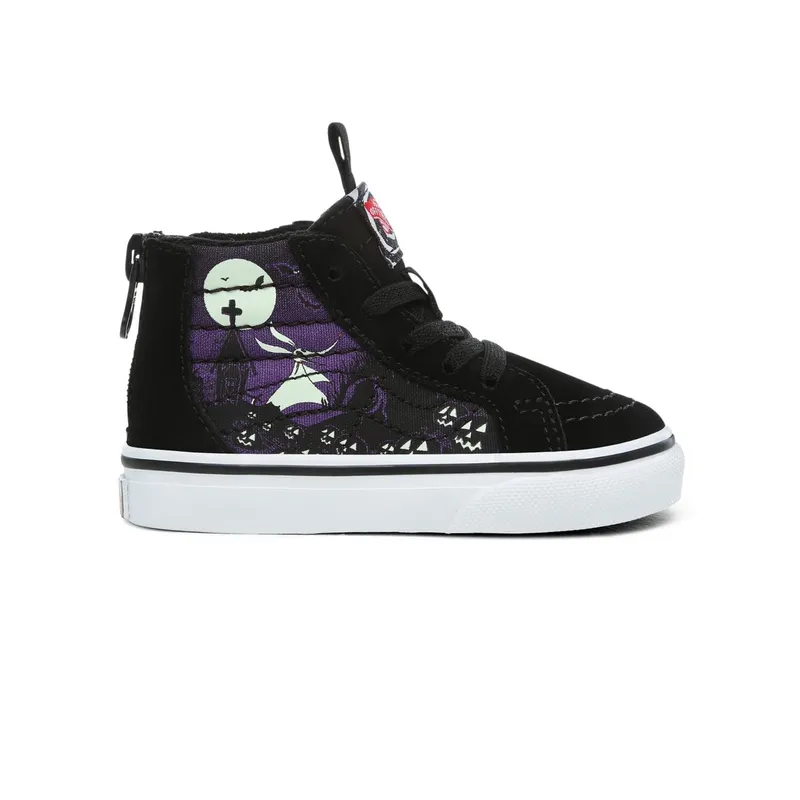 VANS Disney X Vans Sk8-hi Zip Shoes for Toddlers (Black)
