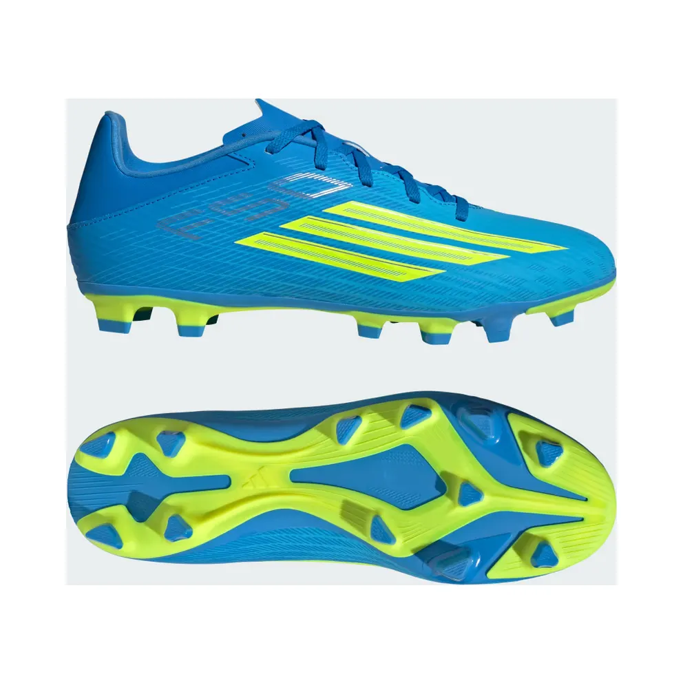 adidas F50 Club Firm Ground / Multi Ground Football Boots “Lucid Ray Blue / Team Solar Yellow 2 / Lucid Aquamarine” (JS1472)