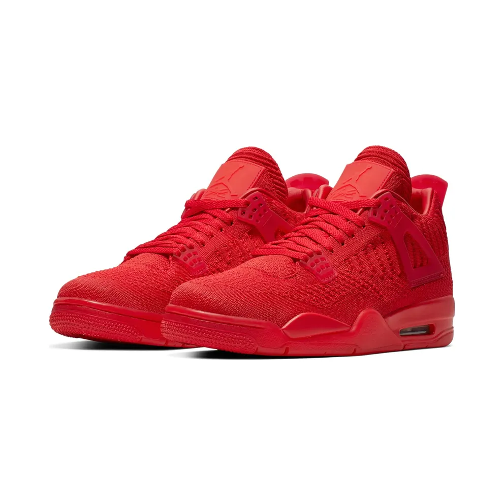 Jordan 4 Retro Flyknit Red University Red/Black-University Red (AQ3559-600)