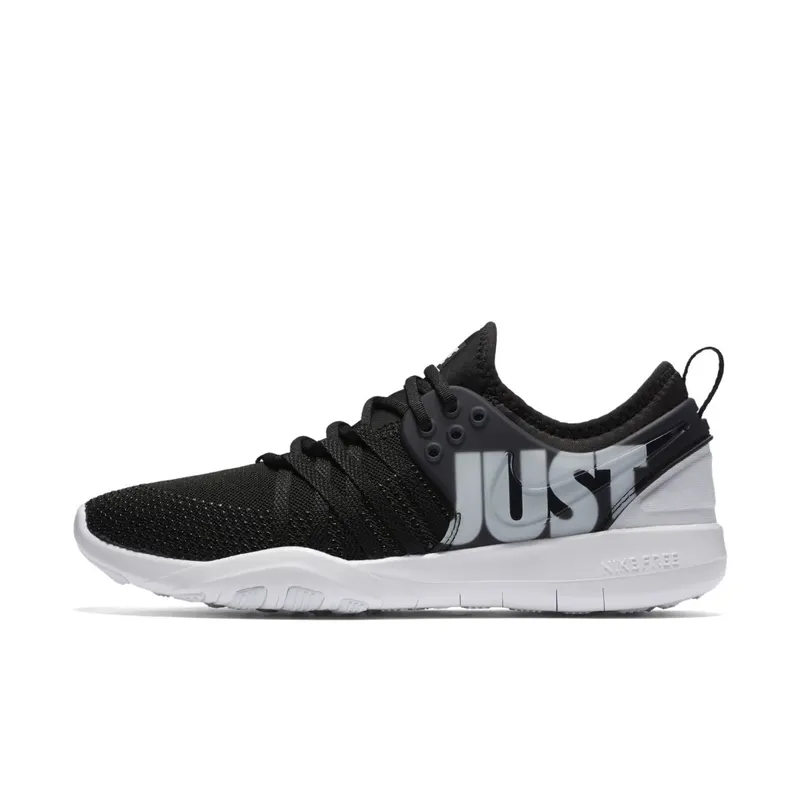 Nike Free Tr 7 Premium Just Do It Black White (W) Black/Black-Wolf Grey (924592-001)