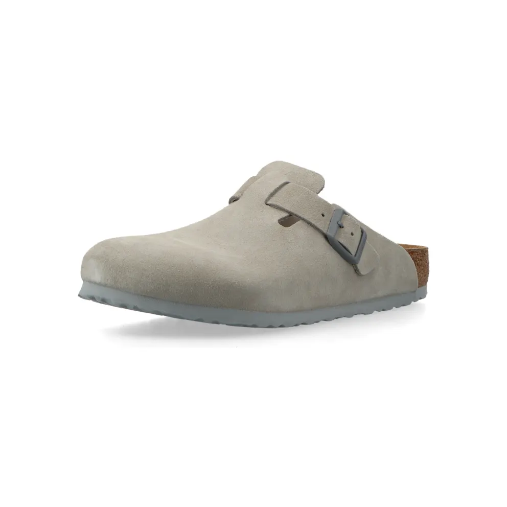 Birkenstock Boston Suede Leather (stone coin) – 1027688
