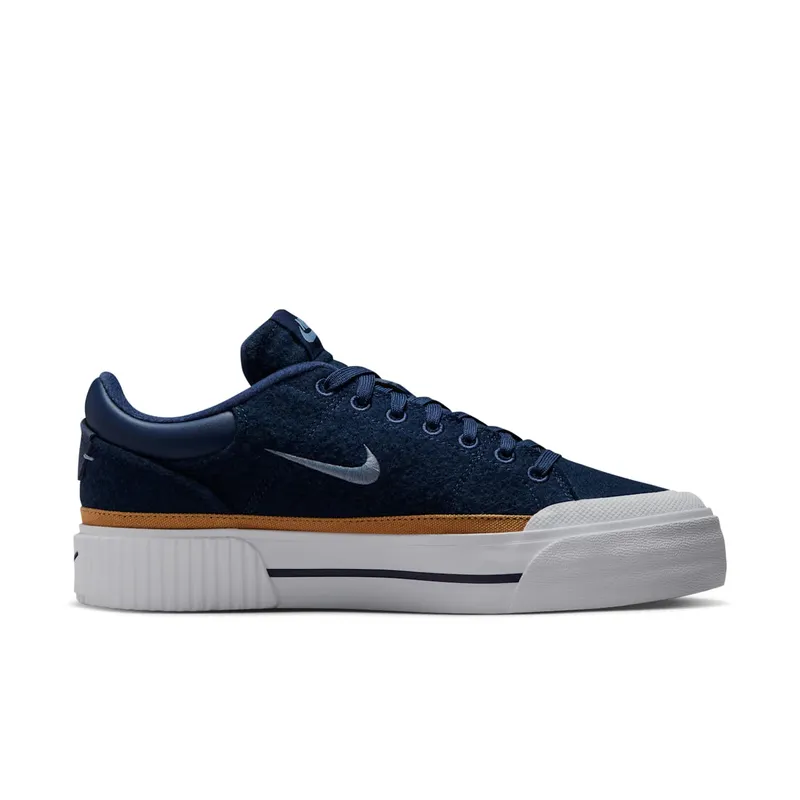 Nike Court Legacy Lift Midnight Navy Flax White (FZ2606-400)