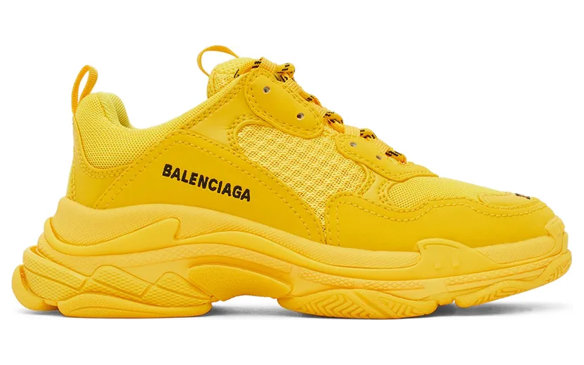 Balenciaga Kids Kids Yellow Triple S Sneakers (654251-W2CA6-7010)