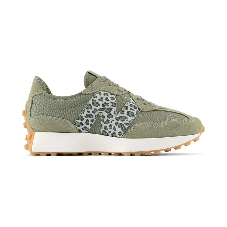 New Balance 327 (W) “Green Leopard” (WS327LPB)