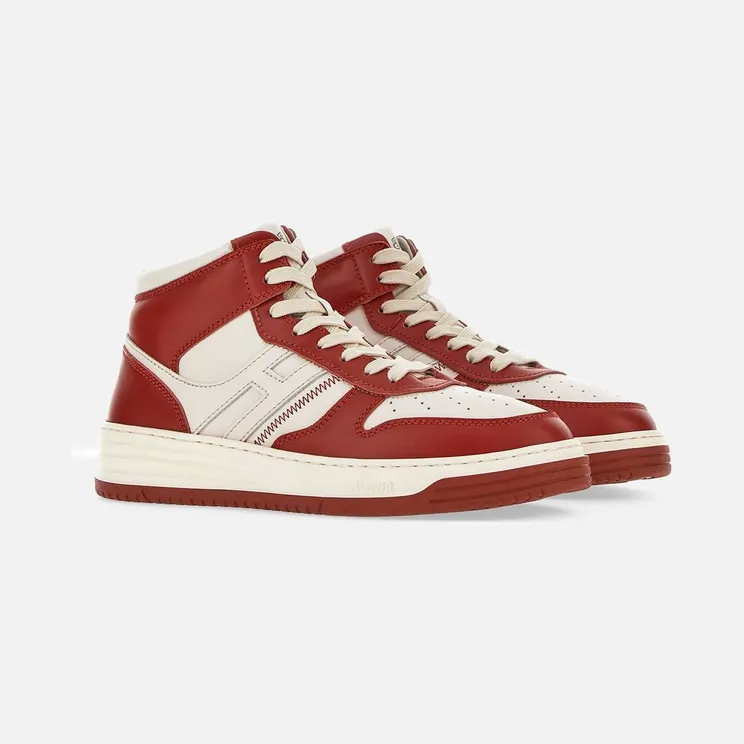 Sneakers Hogan H630 High Top White Red (HXM6300EU40R37958X)