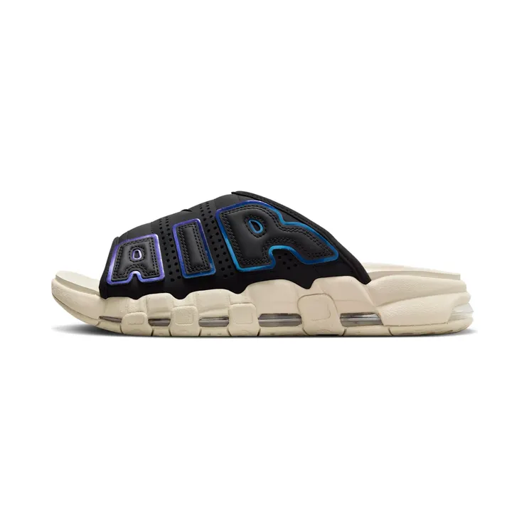 Nike Air More Uptempo Slide Black Sanddrift Iridescent (FB7799-001)