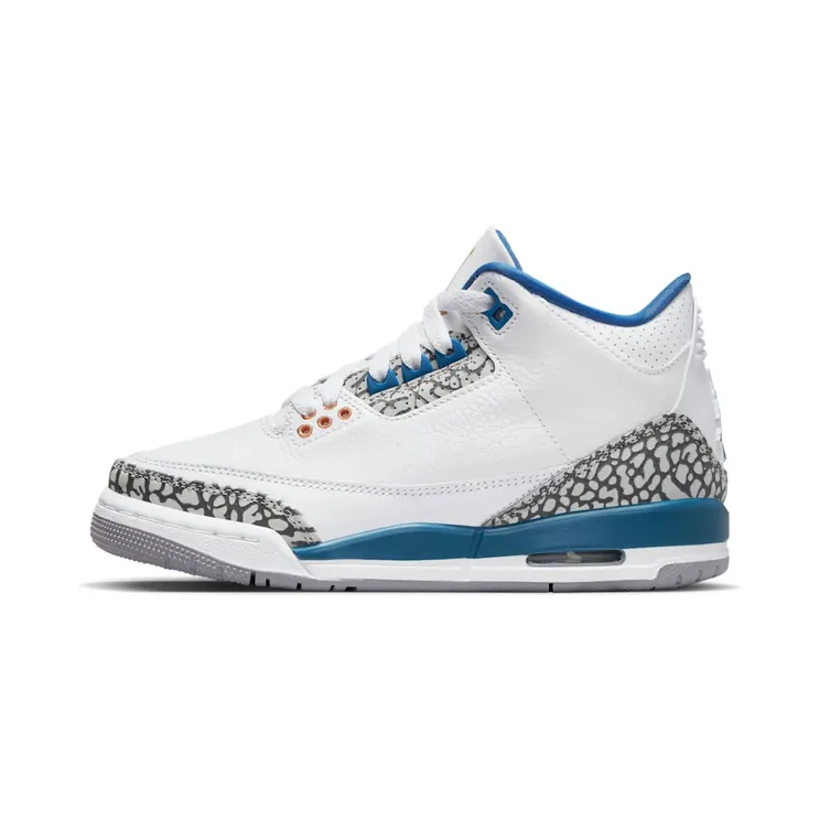 Air Jordan 3 Retro GS Wizards “White / True Blue / Cement Grey / Metallic Copper” (DM0967-148)