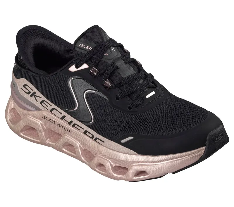 Skechers Slip-ins: Glide-Step Altus – Starlight Shine Sneaker Black/Roos Gold