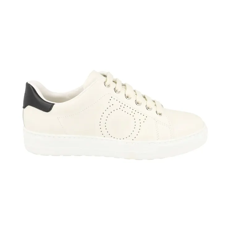Ferragamo Pierre Leather Sneakers White (030127-743840-1C)
