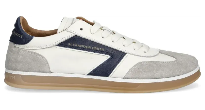 Alexander Smith Thames sneakers met logo – Beige (ASBDTMM3351WBL)