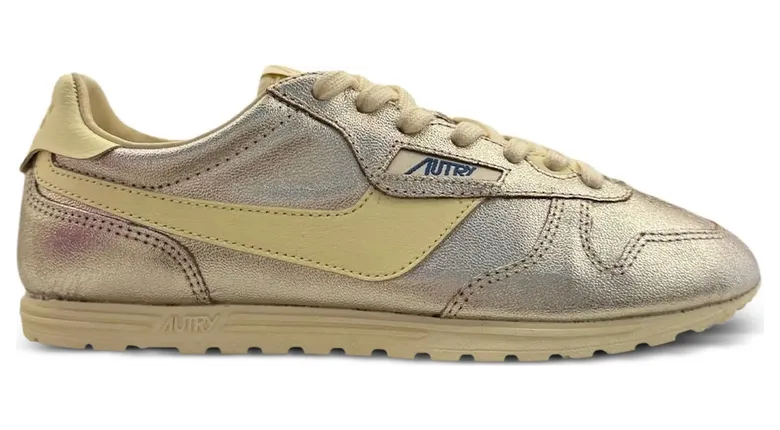Autry Windspin Perforated Logo-detail “Gold/Neutrals” (WSLW AJ01)