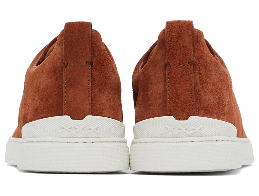 ZEGNA Gray Triple Stitch Sneakers (LHSOY-S4667Z) (2)