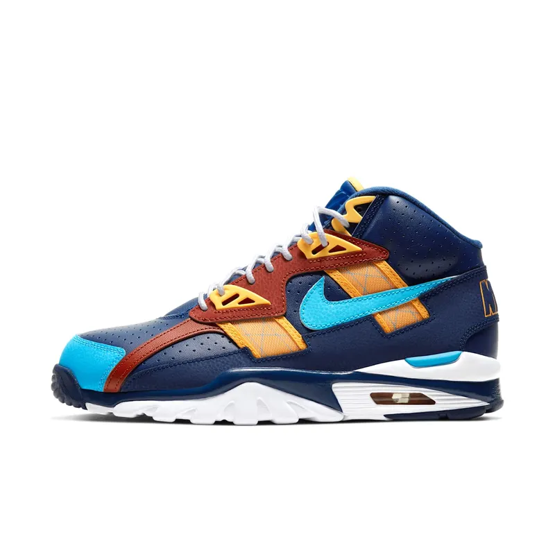 Nike Air Trainer SC High LA Rams Navy/Aqua-Brown-Yellow (CW6023-400)