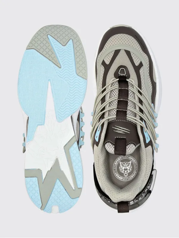 Plein Sport Air Pressure Gen. X.04 Low-Top Sneakers in Mesh with Chunky Sole Violet (SAESUSC0736STE003N0673) (3)