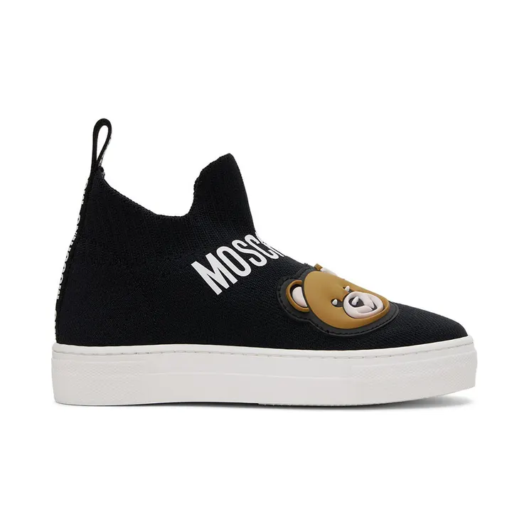 Moschino Kids Black Teddy Sock High Sneakers (71804)