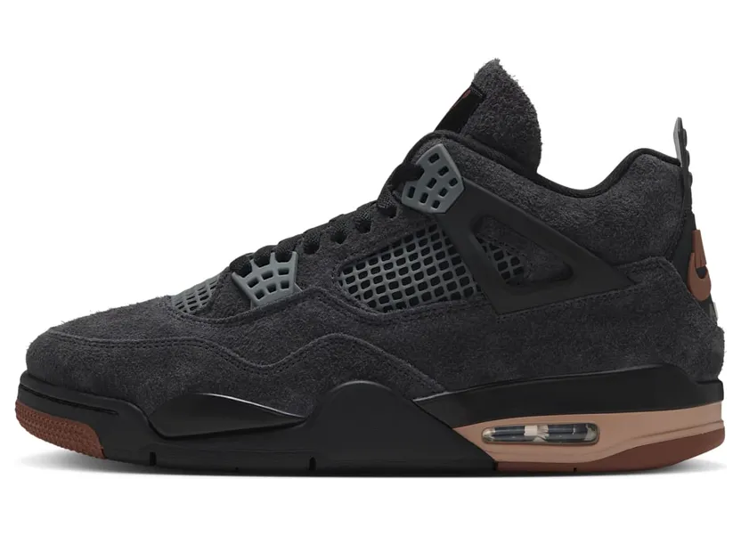Air Jordan 4 – “Black / Red Bark-Dark Smoke Grey-Smoke Grey-Hemp” (IV6048-001)