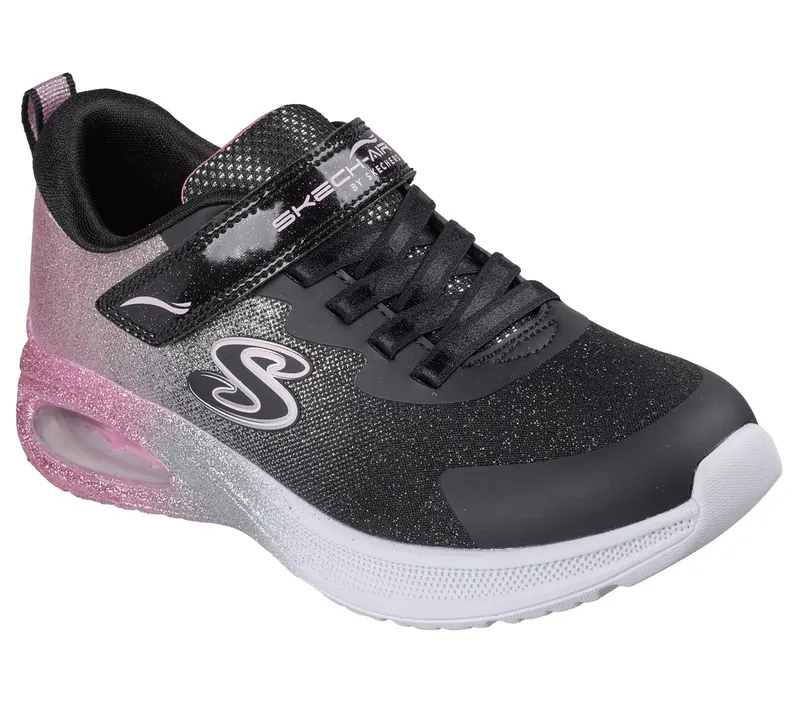 Skechers Microspec Max Advance – Glitz Gala Sneaker Black/Roos Gold
