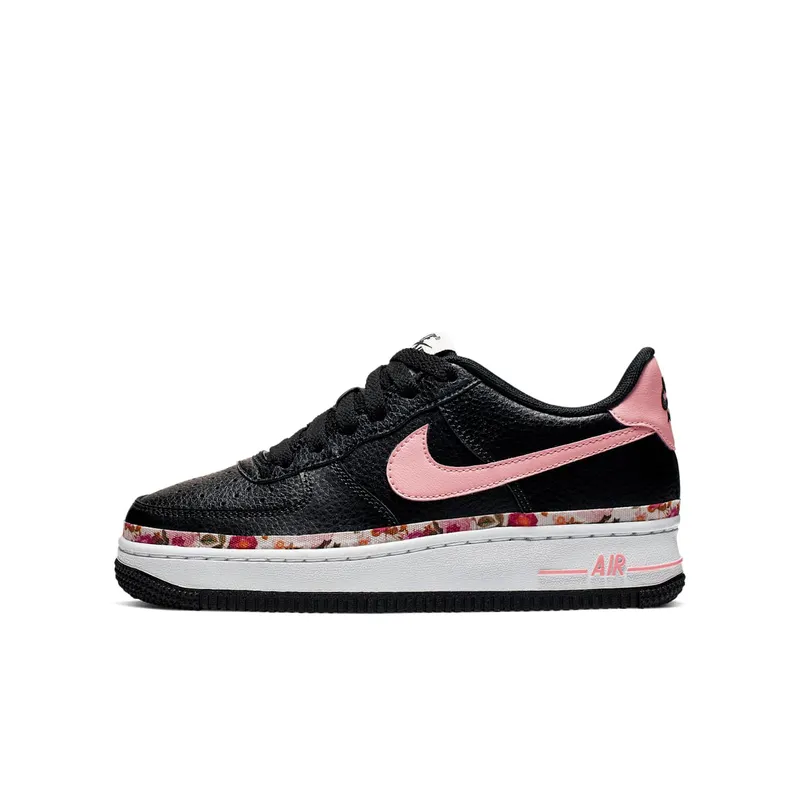 Nike Air Force 1 Low Vintage Floral Black Pink (GS) (BQ2501-001)