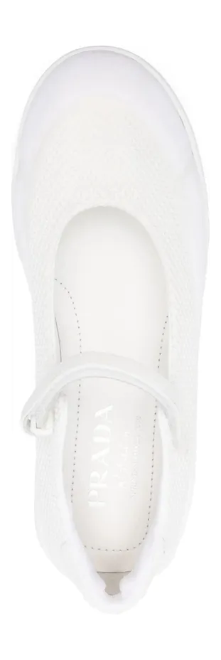 Prada Logo-detail Round-toe “White” (1F111O F 050 YZU F0009) (3)