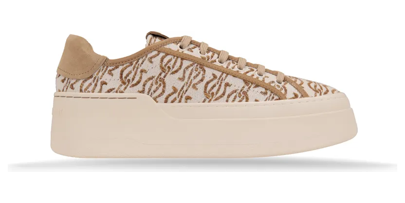 Salvatore Ferragamo Dahlia Tex Naturale “Naturale/White” (0774507)