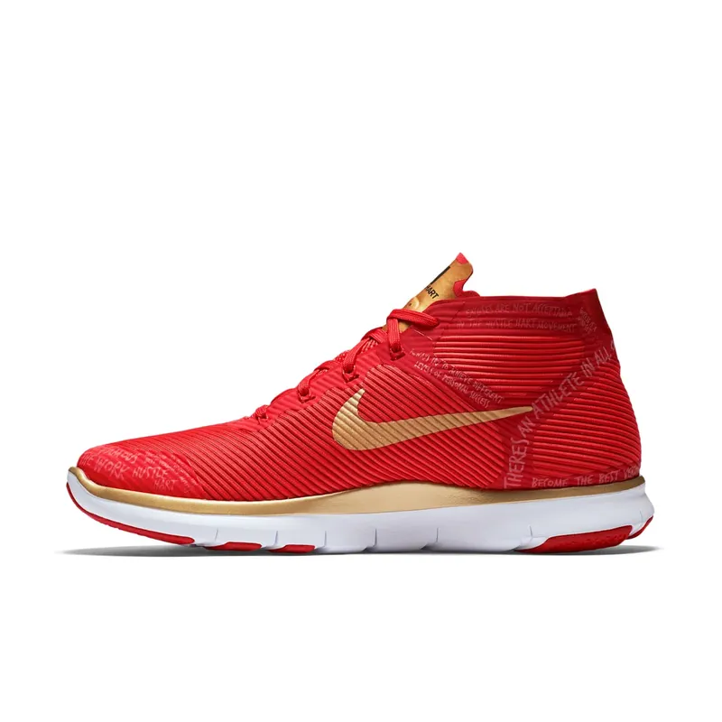 Nike Free Train Instinct Hustle Hart Red Red/Metallic Gold-White (848416-876)