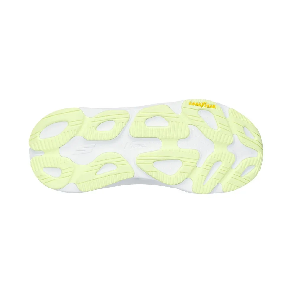 Skechers Slip-ins: Max Cushioning – Max Run – White / Multi – “White” (129200 WMLT)