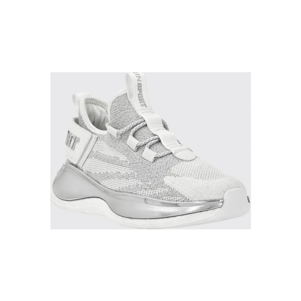 Plein Sport The Iron Tiger Gen. X.02 Knit with a Chunky Sole White (SACSUSC0429STE003N01)