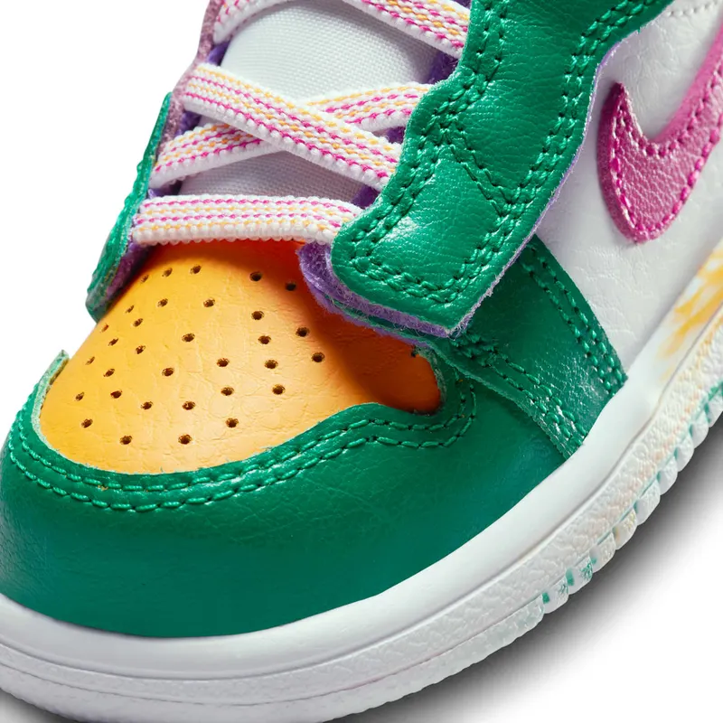 Jordan 1 Mid ALT Malachite White University Gold Active Pink (DZ5536-300)