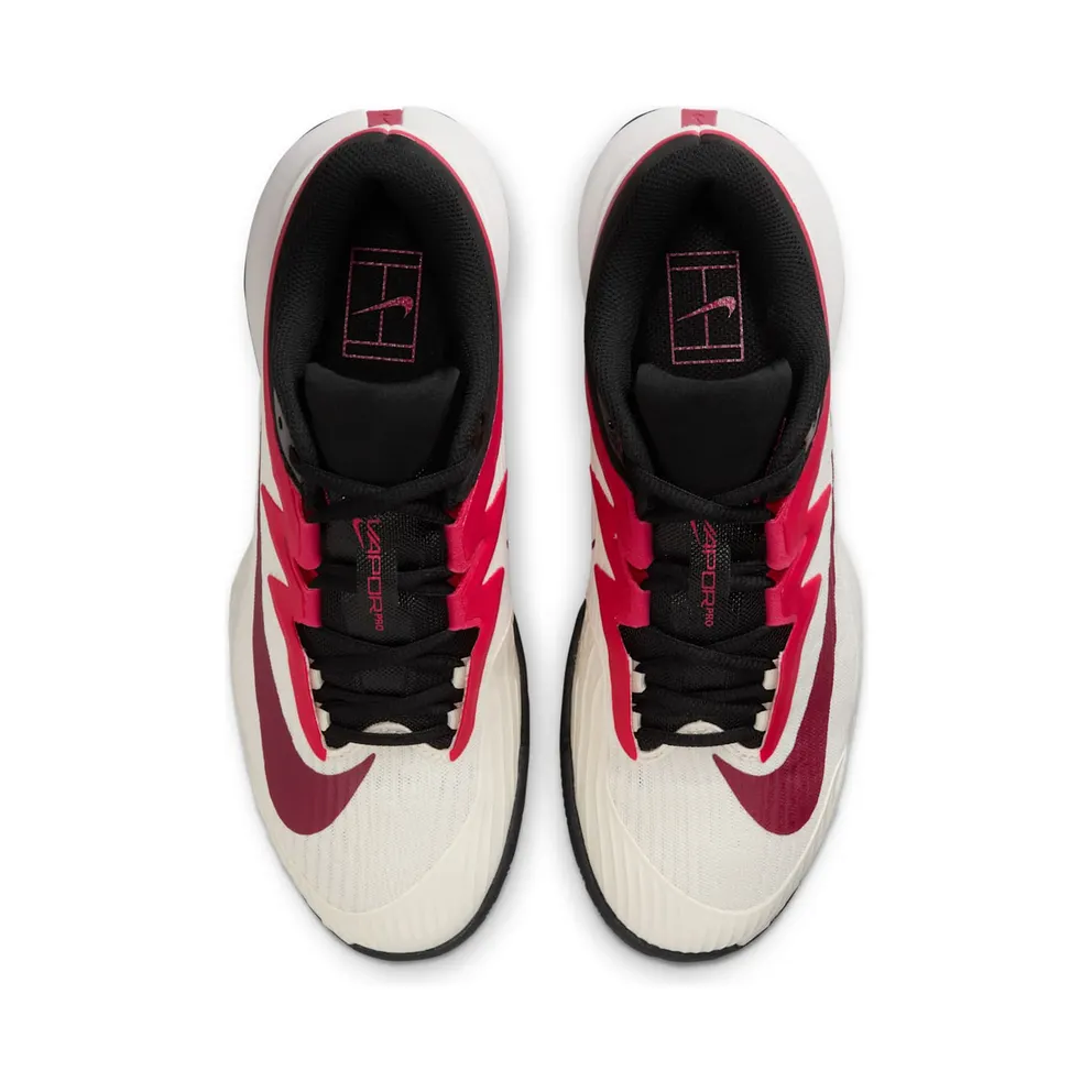 Nike Court Air Zoom Vapor Pro 3 Clay Pale Ivory Sail Team Red Rush Pink (HQ6030-104)